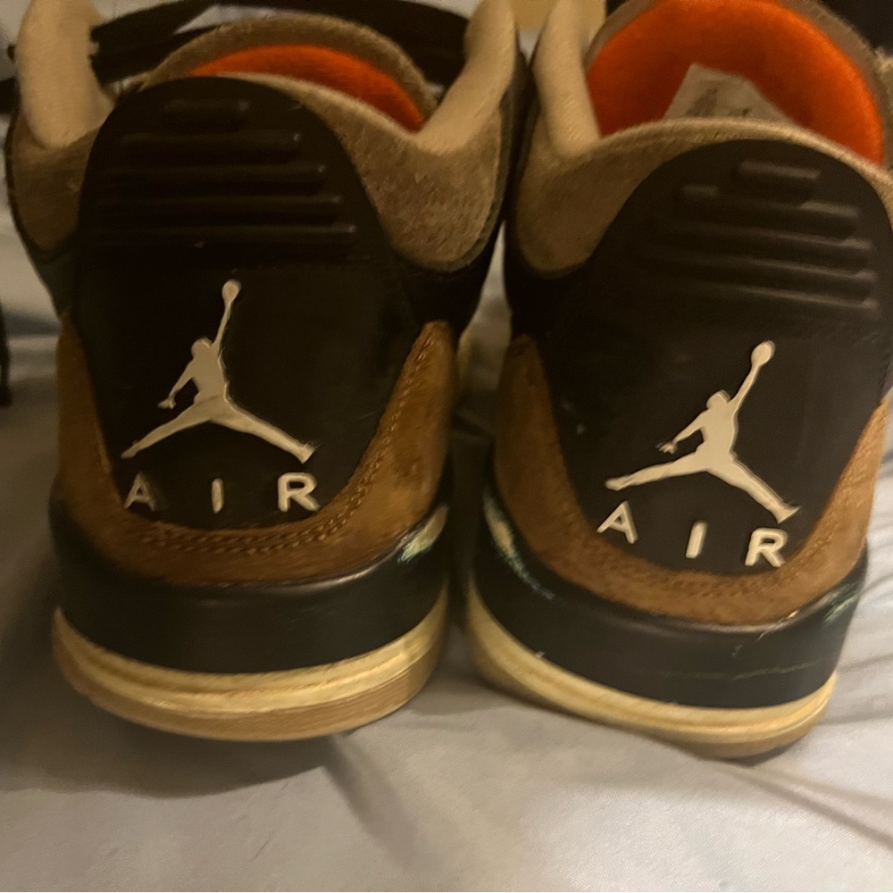 Jordan Brown and Black Retro Sneakers